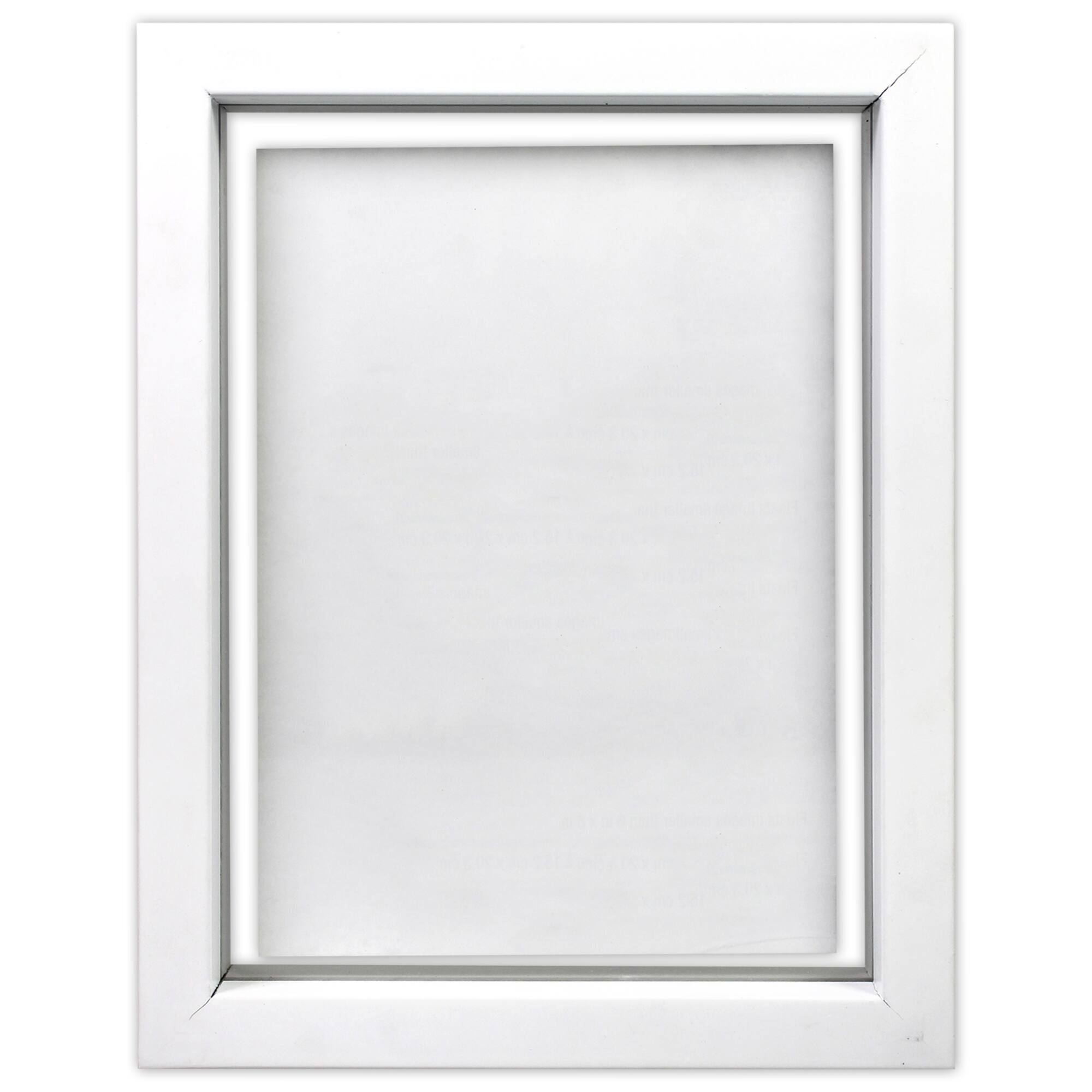 Expressions™ 6" x 8" White Float Frame by Studio Décor®